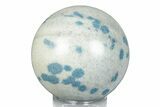 Blue Polka Dot Stone (Apatite & Cleavelandite) Sphere #246454-1